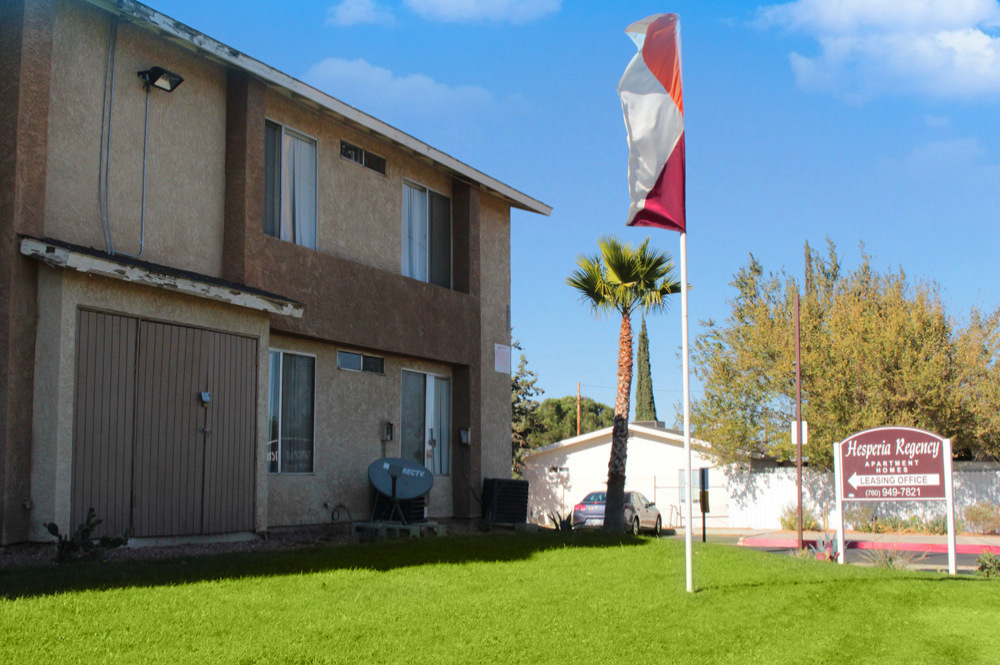 This Exteriors 7 photo can be viewed in person at the Hesperia Regency Apartments, so make a reservation and stop in today.