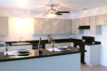 This gourmet kitchens can be viewed in person at the Hesperia Regency Apartments, so make a reservation and stop in today.